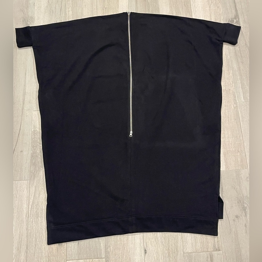 Aakasha Extravagant Black Casual Oversize Loose Dress 3/4 Sleeves Tunic — image 2 of 8